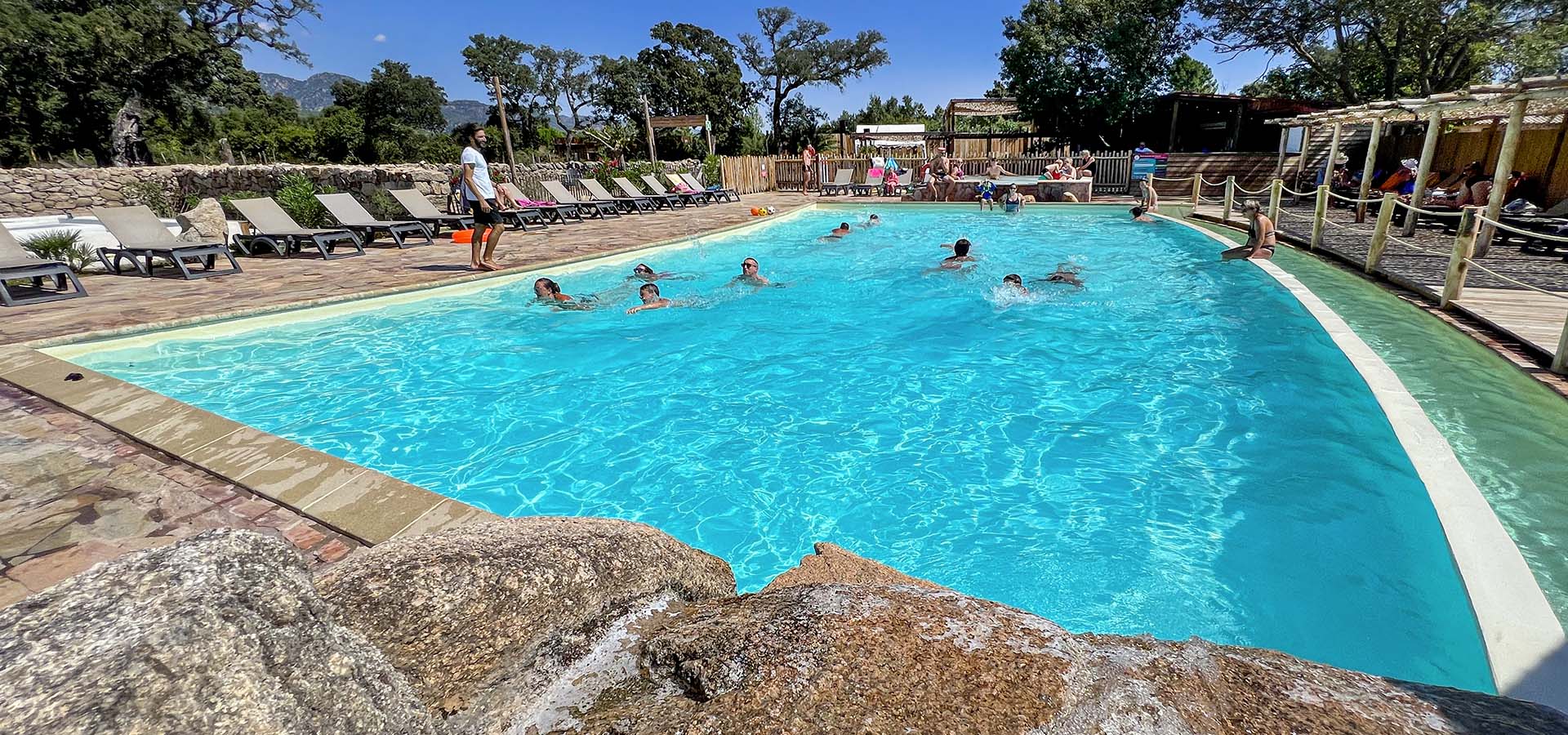 Camping porto vecchio animation piscine course